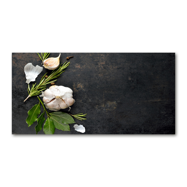 Foto glasbild Knoblauch