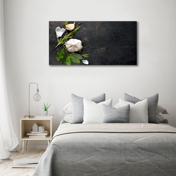 Foto glasbild Knoblauch