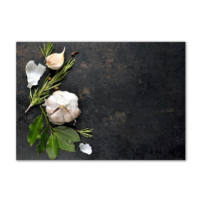 Foto glasbild Knoblauch