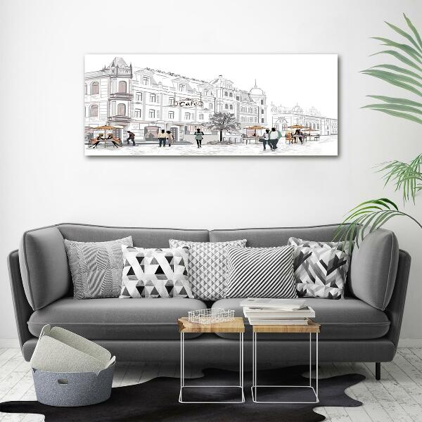 Foto glasbild Altstadt