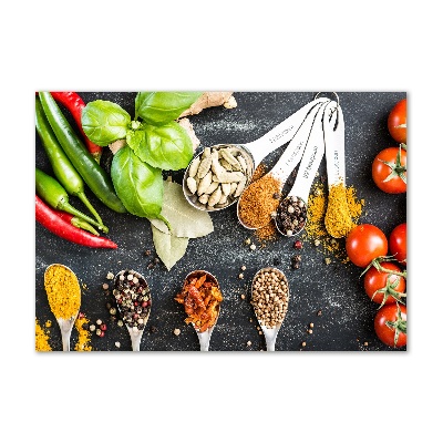 Foto glasbild Gewürzmischung