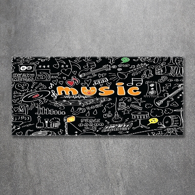 Bild auf glas Musikalische Symbole