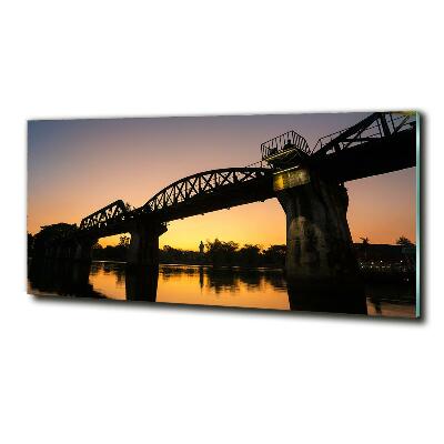 Foto glasbild Brücke in Thailand