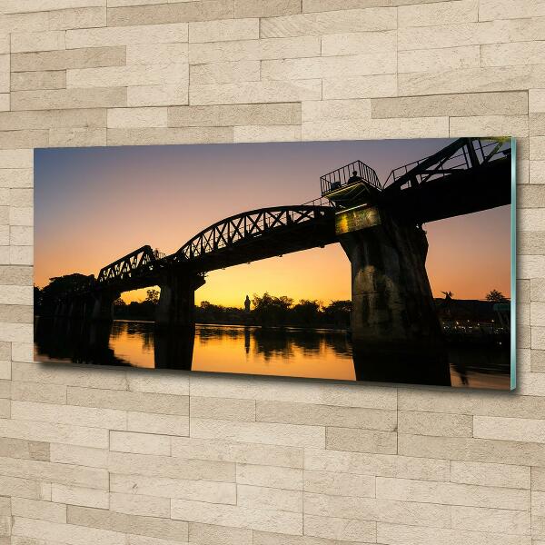 Foto glasbild Brücke in Thailand