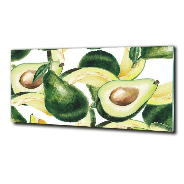 Glasbild Avocado