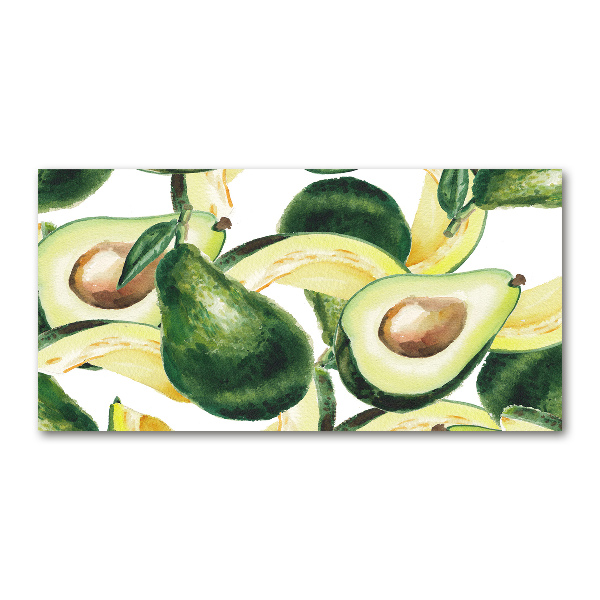 Glasbild Avocado