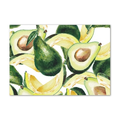 Glasbild Avocado