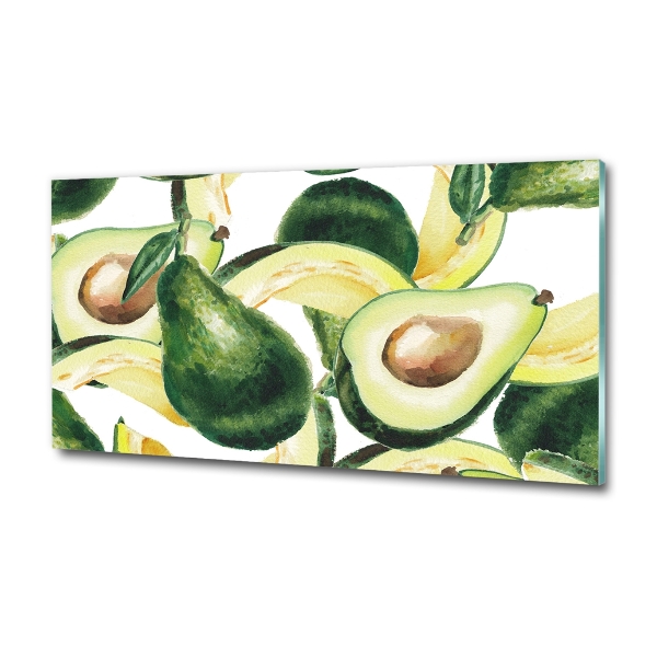 Glasbild Avocado