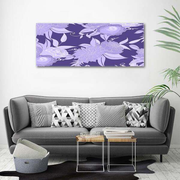 Bild auf glas Blumenmuster