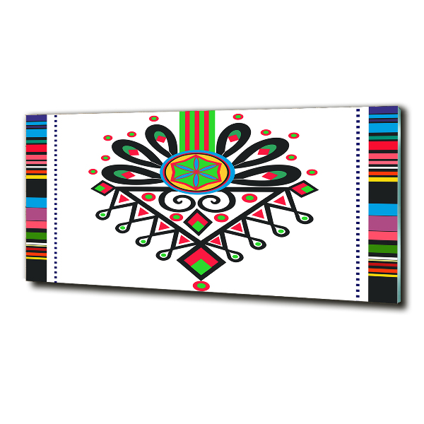 Glasbild Polnisches Volksmuster