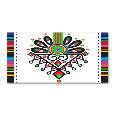 Glasbild Polnisches Volksmuster