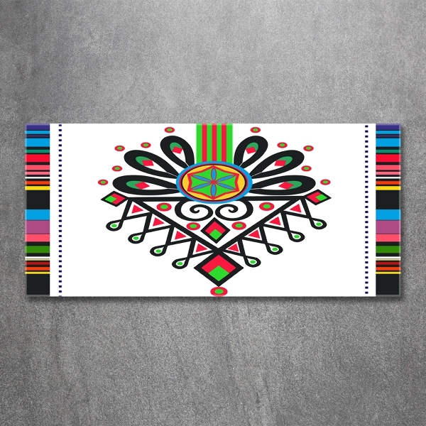 Glasbild Polnisches Volksmuster