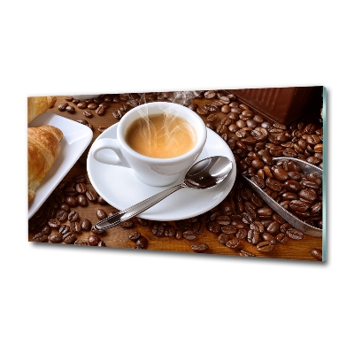 Glasbild Aromatischer Kaffee