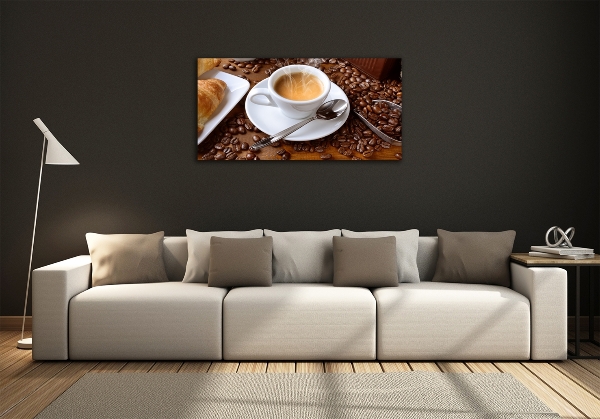 Glasbild Aromatischer Kaffee