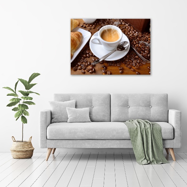 Glasbild Aromatischer Kaffee