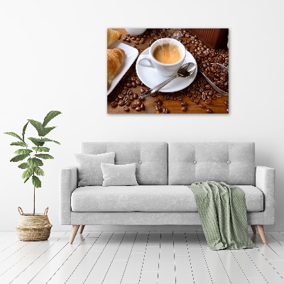 Glasbild Aromatischer Kaffee