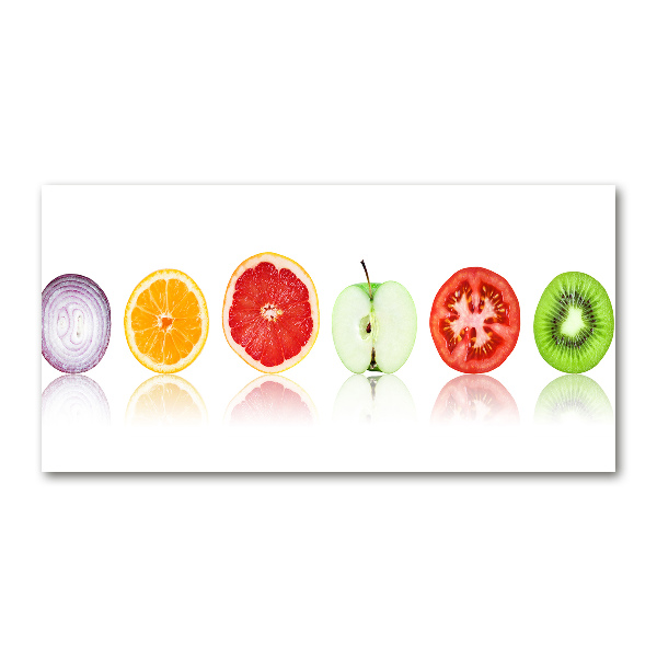 Glasbild Obst und Gemüse