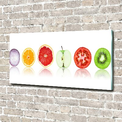 Glasbild Obst und Gemüse