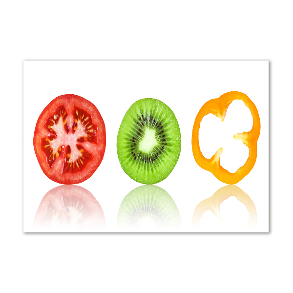 Glasbild Obst und Gemüse