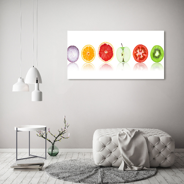 Glasbild Obst und Gemüse