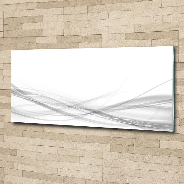 Glasbild Abstrakte Wellen