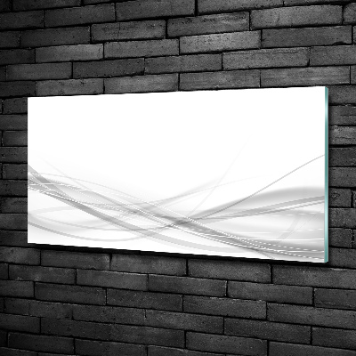 Glasbild Abstrakte Wellen