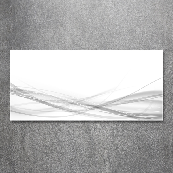 Glasbild Abstrakte Wellen