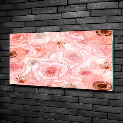 Bild auf glas Blumenmuster