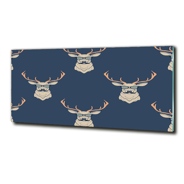 Foto glasbild Hipster-Hirsche