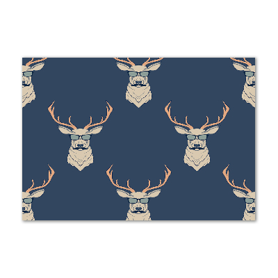 Foto glasbild Hipster-Hirsche