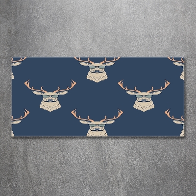 Foto glasbild Hipster-Hirsche