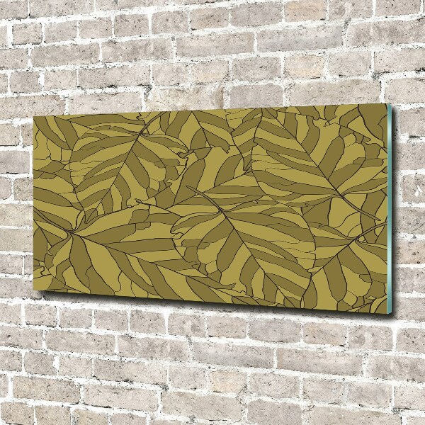 Foto glasbild Blätter