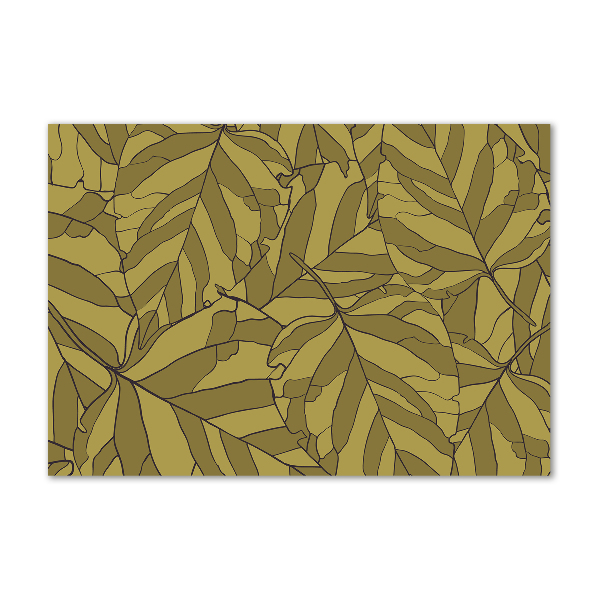 Foto glasbild Blätter