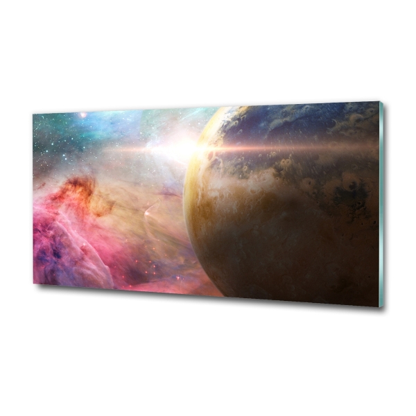 Foto glasbild Galaxis