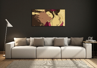 Glasbild Geisha