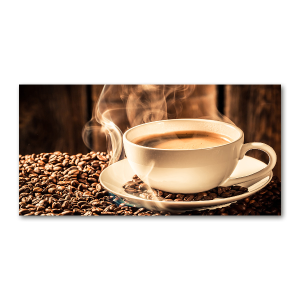 Foto glasbild Aromatischer Kaffee