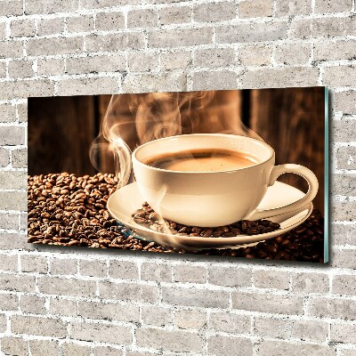 Foto glasbild Aromatischer Kaffee