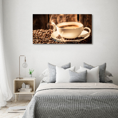 Foto glasbild Aromatischer Kaffee