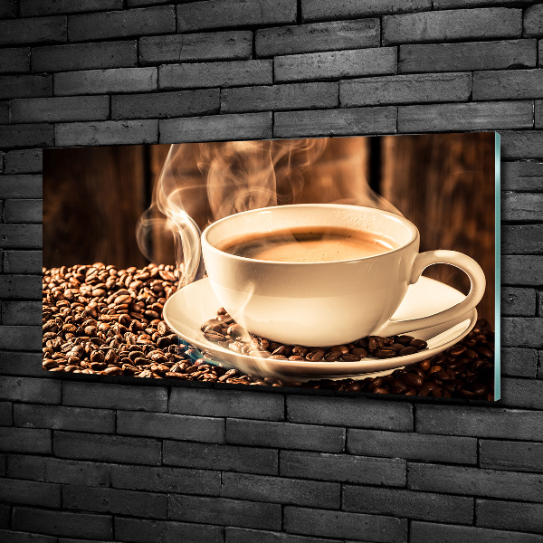 Foto glasbild Aromatischer Kaffee