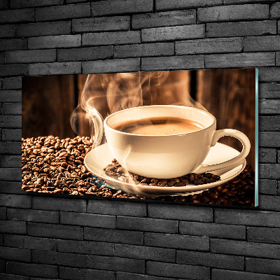 Foto glasbild Aromatischer Kaffee