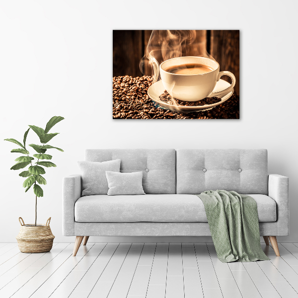 Foto glasbild Aromatischer Kaffee