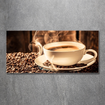 Foto glasbild Aromatischer Kaffee