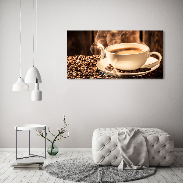 Foto glasbild Aromatischer Kaffee
