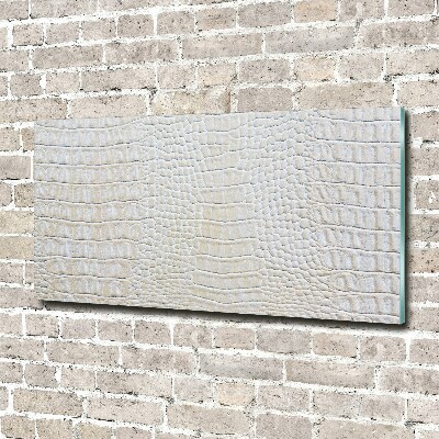 Foto glasbild Krokodilhaut