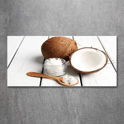 Glasbild Kokosnussöl