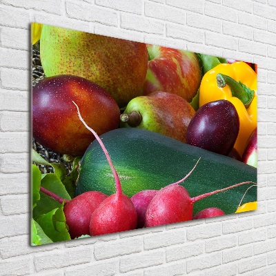 Foto glasbild Obst und Gemüse