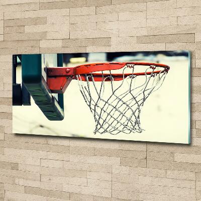 Glasbild Basketball