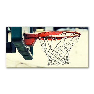 Glasbild Basketball