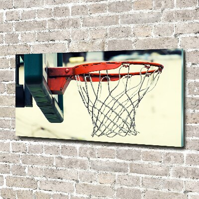 Glasbild Basketball