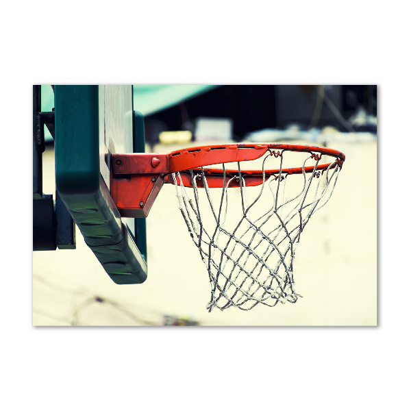 Glasbild Basketball